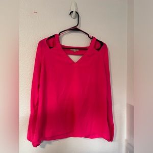 Bright pink blouce